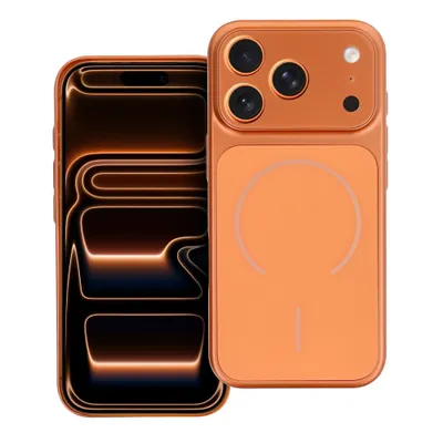 Case for iPhone 16 PRO Make 17 compatible with MagSafe orange