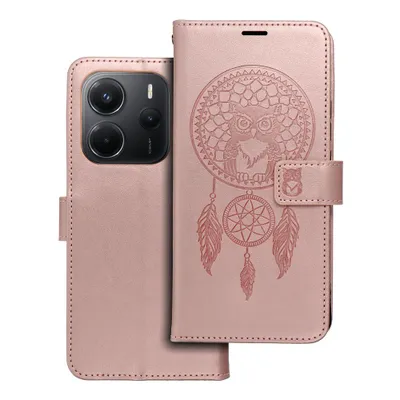 Θήκη βιβλίου MEZZO για XIAOMI Redmi Note 14 5G Dreamcatcher Rose Gold