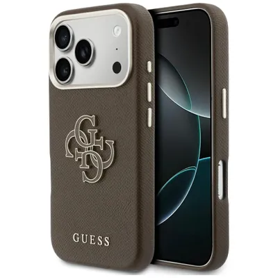 GUESS case for IPHONE 17 Pro Max GUHCP17X5PS4RGGW (PU FW Resin Logo) brown