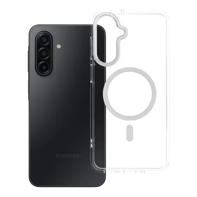 Θήκη Samsung A17 Frame Clear Hybrid Mag Cover, συμβατή με διαφανές MagSafe