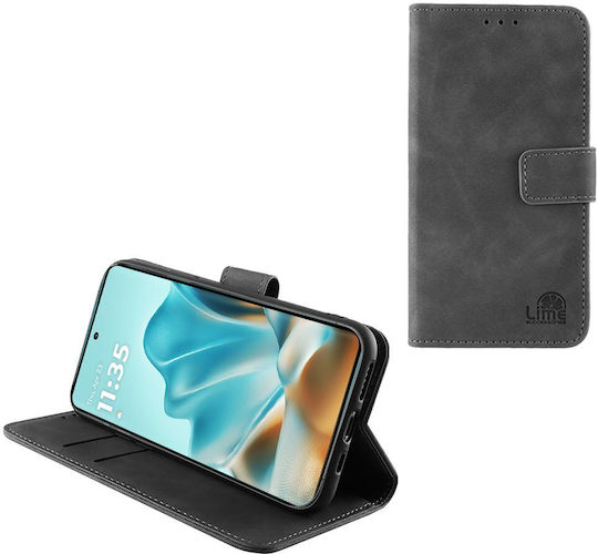 Lime Book Δερματίνης / Σιλικόνης Γκρι (Motorola Edge 60 Fusion) - Image 1