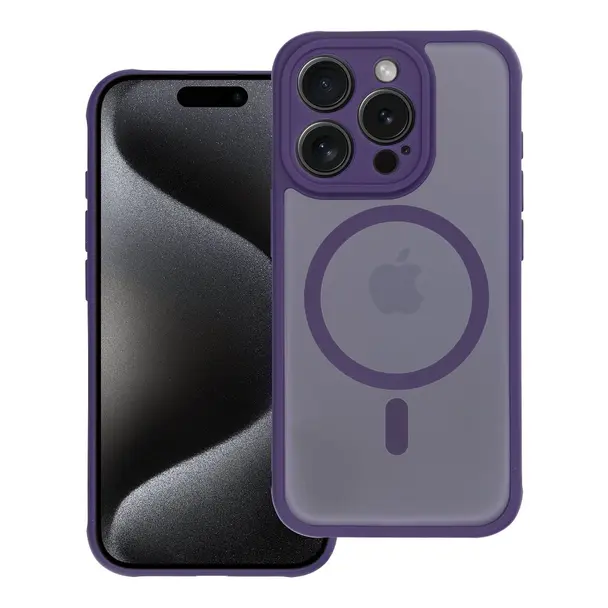 3a13267256d029fd4d1a0ecba54b33f5 (1) Case for iPhone 14 PRO Full Matte Mag Cover compatible with MagSafe purple - Image 1