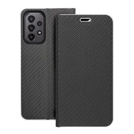 Flip case for Samsung A23 5G Luna Book Carbon black