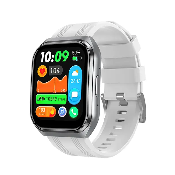 105248ee3d2861b6d2a4e9f3bd59a23a Hoco Y44 Smartwatch με Παλμογράφο (Λευκό) - Image 1