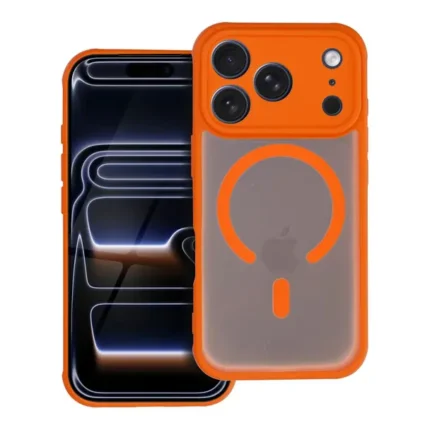 Case for iPhone 11 Full Matte Mag Cover compatible with MagSafe orange