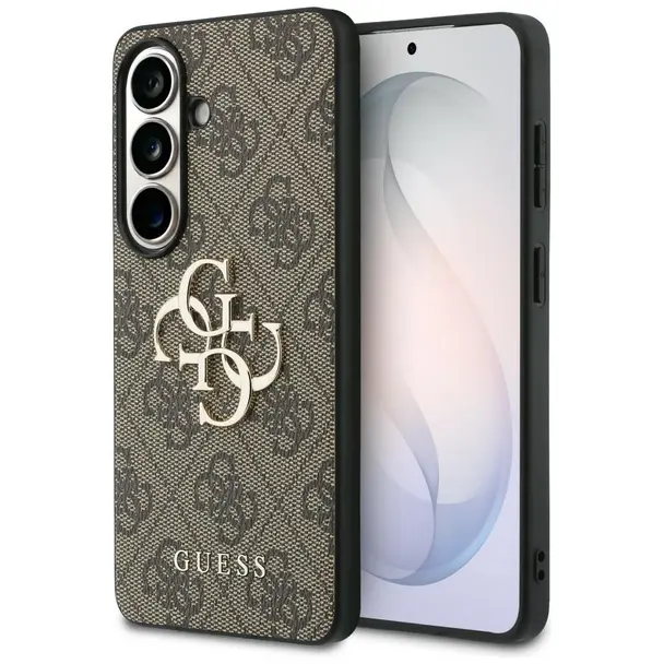 64d360aeaf1b47a1a443178086469ebe GUESS case for SAMSUNG S26 Plus GUHCS26M4GMGBR (4G Big Metal Logo) brown - Image 1