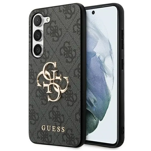 dac35df2d985ce8ea560284068c69f8a GUESS case for SAMSUNG S24 Plus GUHCS24M4GMGGR (Leather 4G Metal Logo) black - Image 1